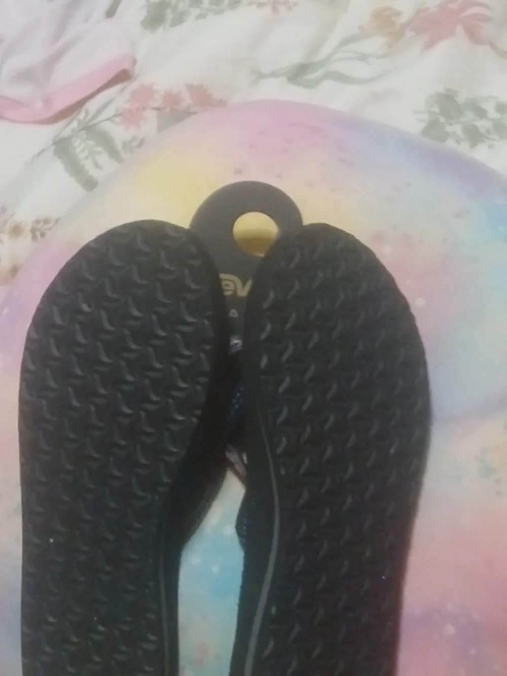 Teva Mush II Flip-Flop Women's Black & Pink Sandals NWT